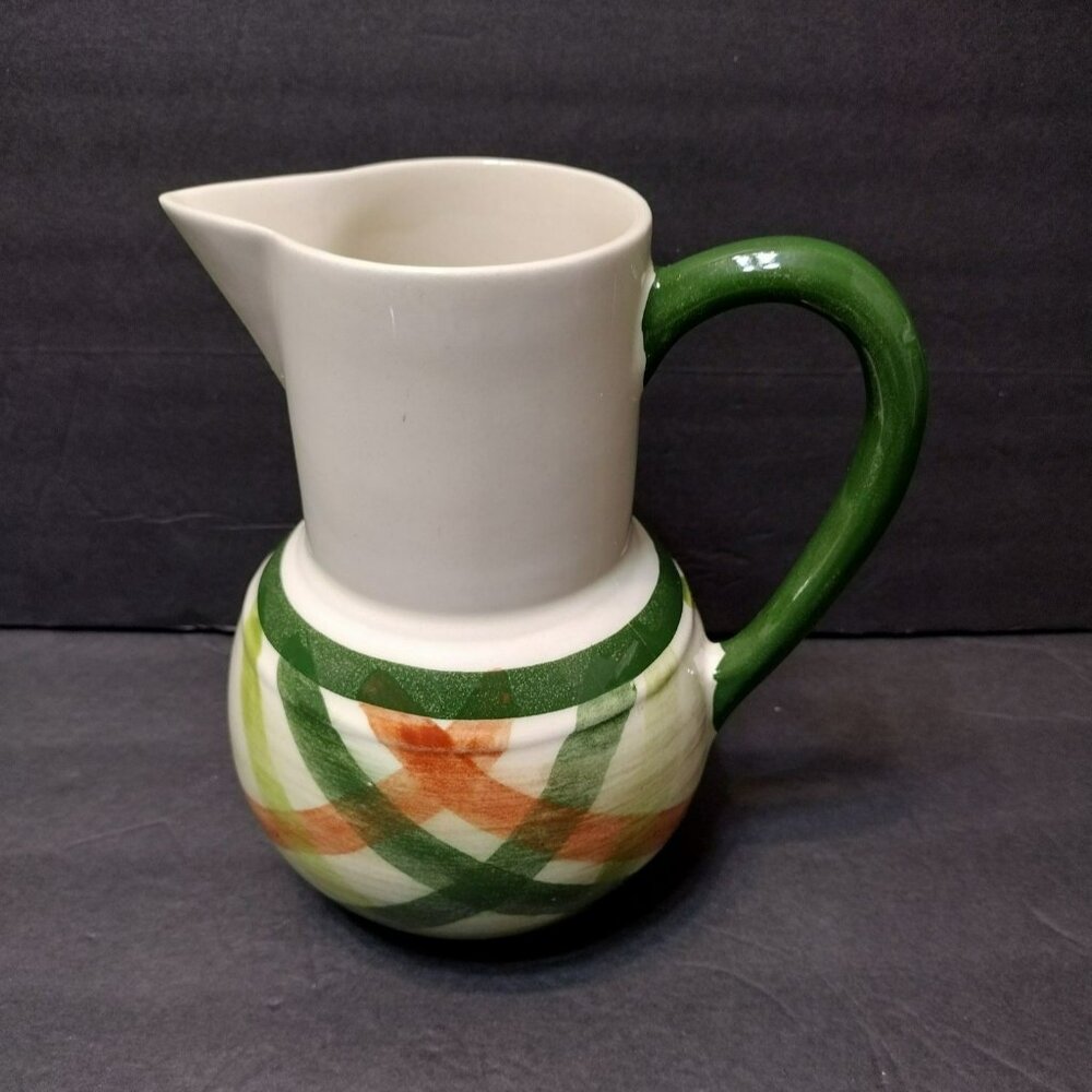 Vintage Vernon Tam O Shanter Pitcher, Hand-Painted Ceramic Jug Mid Century Retro